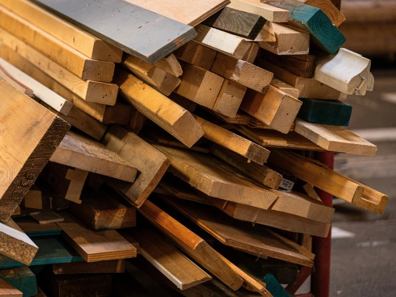 Discarded construction wood transformed into new furniture and building projects at Buurman Utrecht | Waste Alchemists