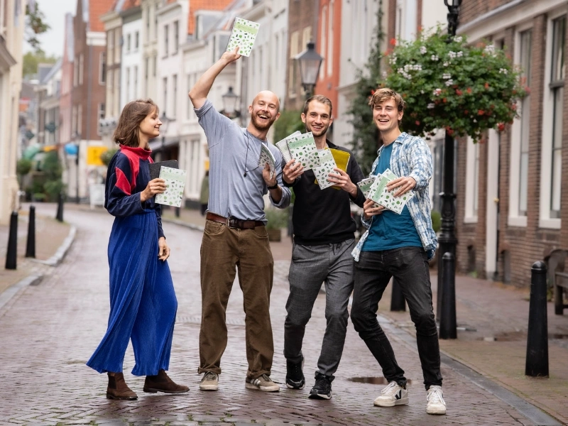 Portrait of the GreenSide team including Leon, Anne Pim and Jori | Waste Alchemists