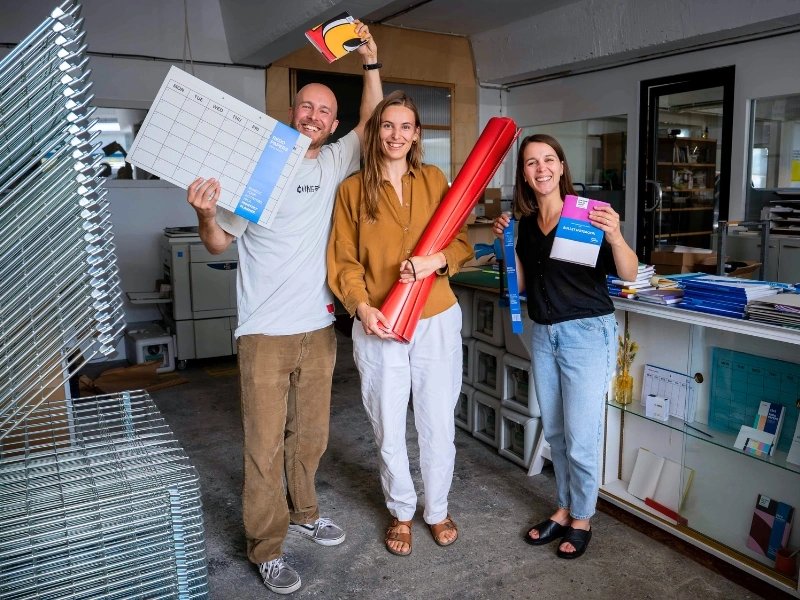 Portrait of Linde and Olivia from Redopapers in their Antwerp studio | Waste Alchemists