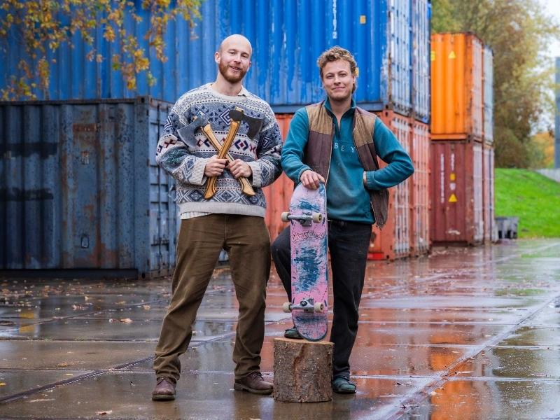 Portrait of Shasa, founder of Skateriors, in his workshop | Waste Alchemists