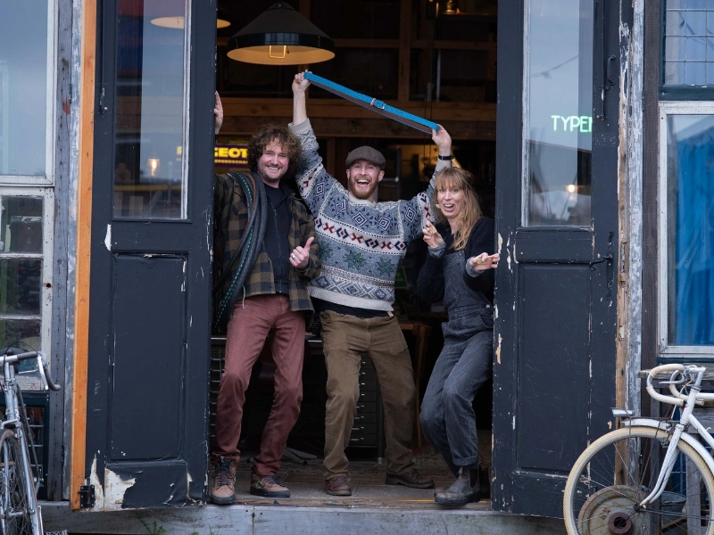 Portrait of Julie and Feiko, the makers behind Vuigmakers, in their workshop | Waste Alchemists