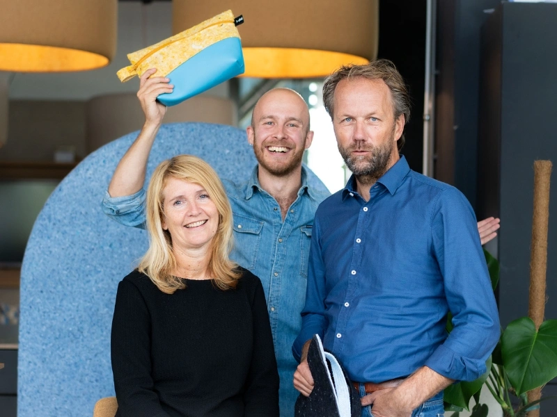 Portrait of Mireille Geijsen, founder of i-did, and Michiel Dekkers inside their factory | Waste Alchemists